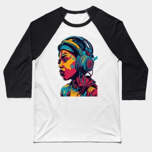 Music Retro Art Baseball T-Shirt